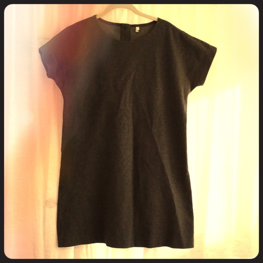 Gray cotton dress, size M